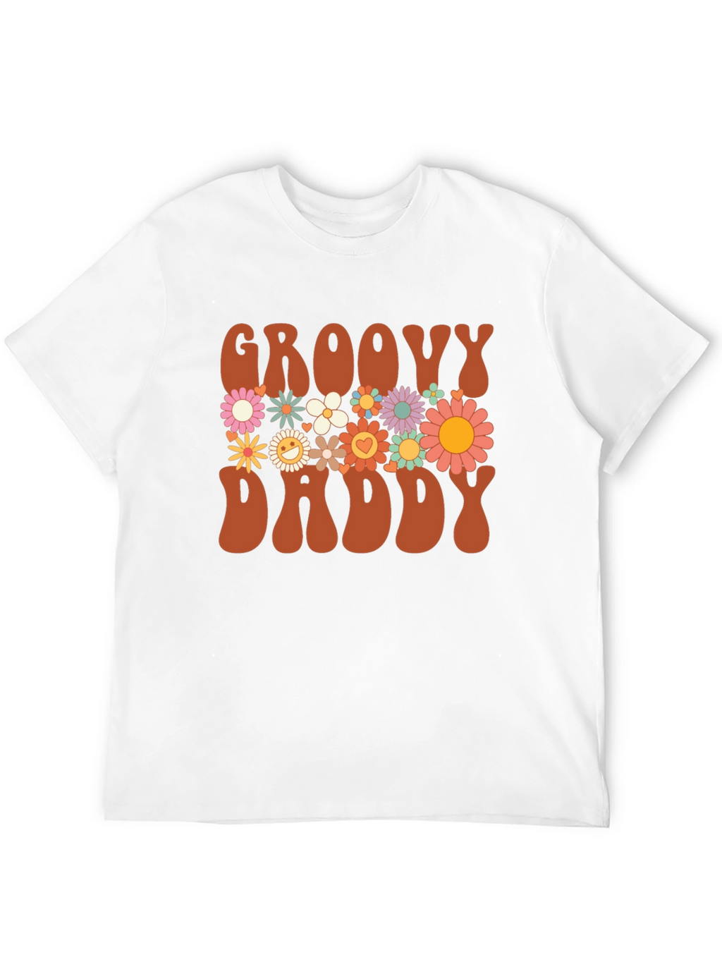 Groovy Daddy Floral Graphic T-Shirt
