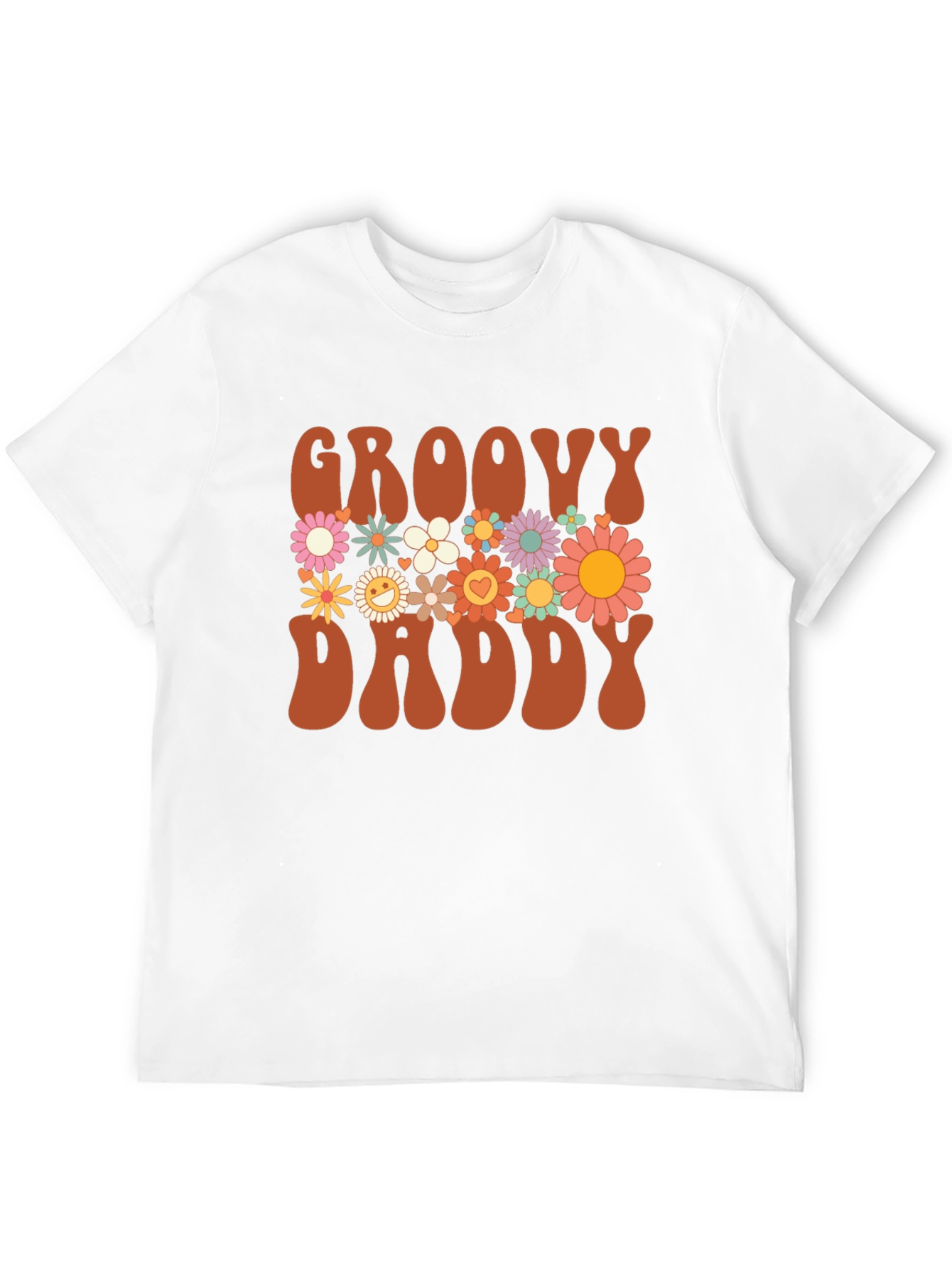 Groovy Daddy Floral Graphic T-Shirt