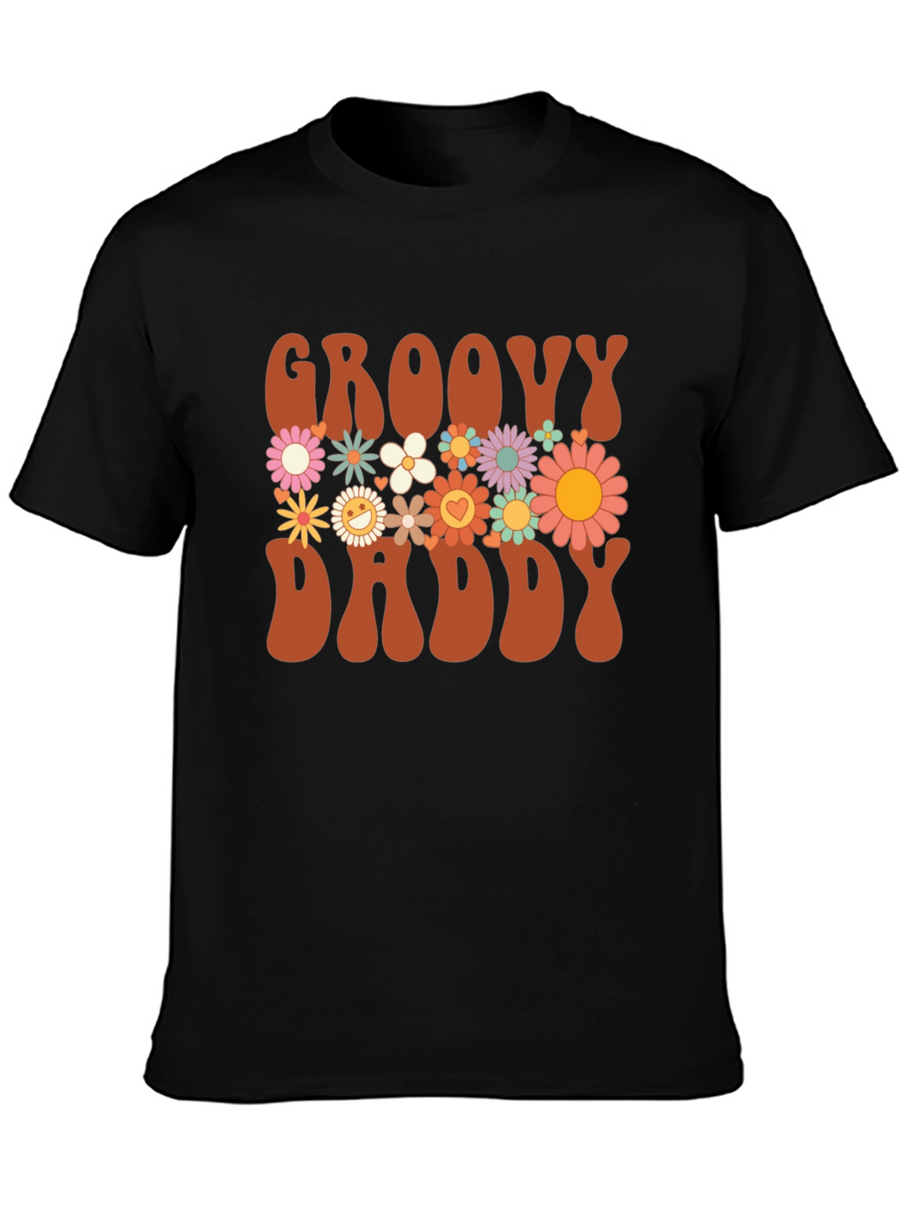 Groovy Daddy Floral Graphic T-Shirt