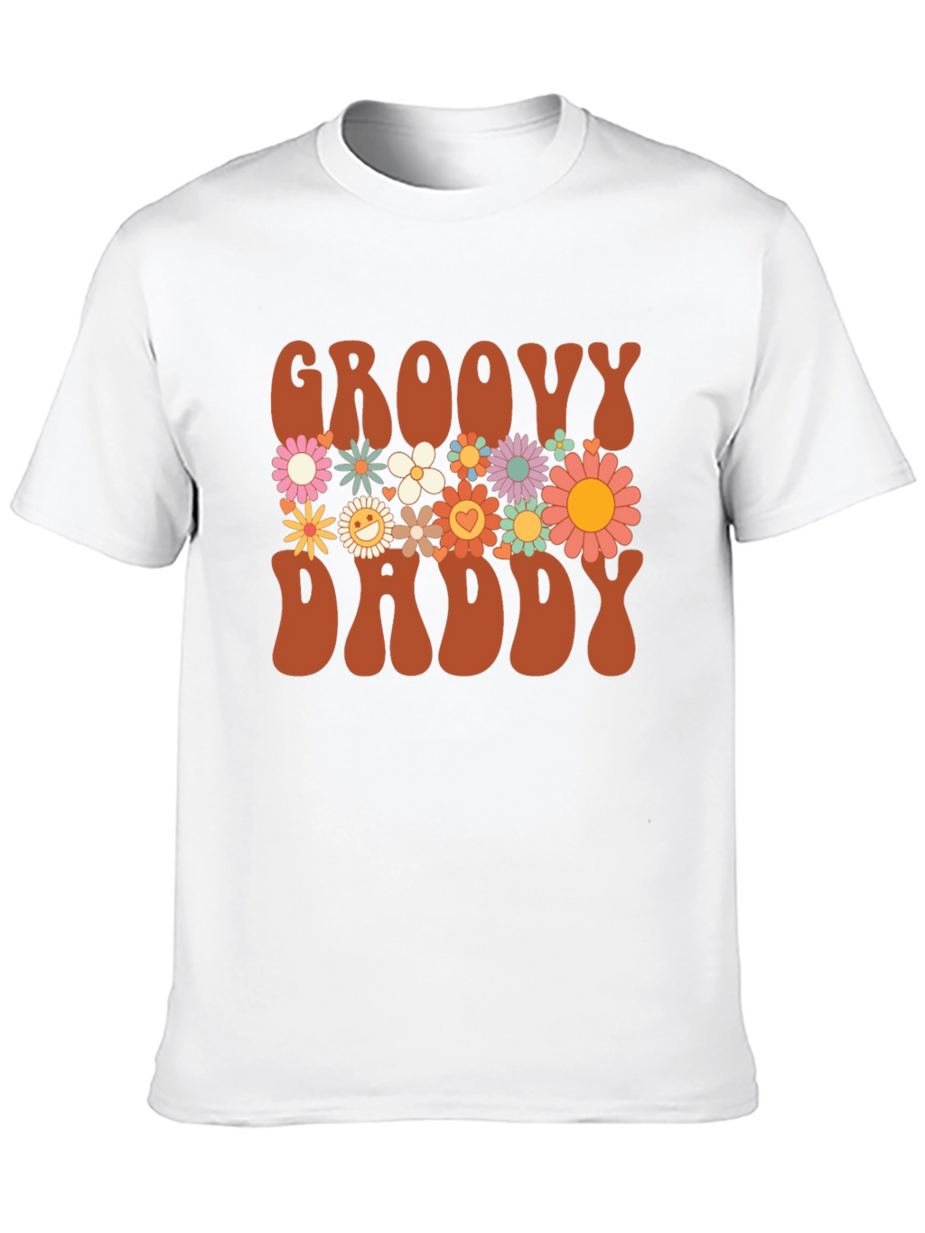 Groovy Daddy Floral Graphic T-Shirt