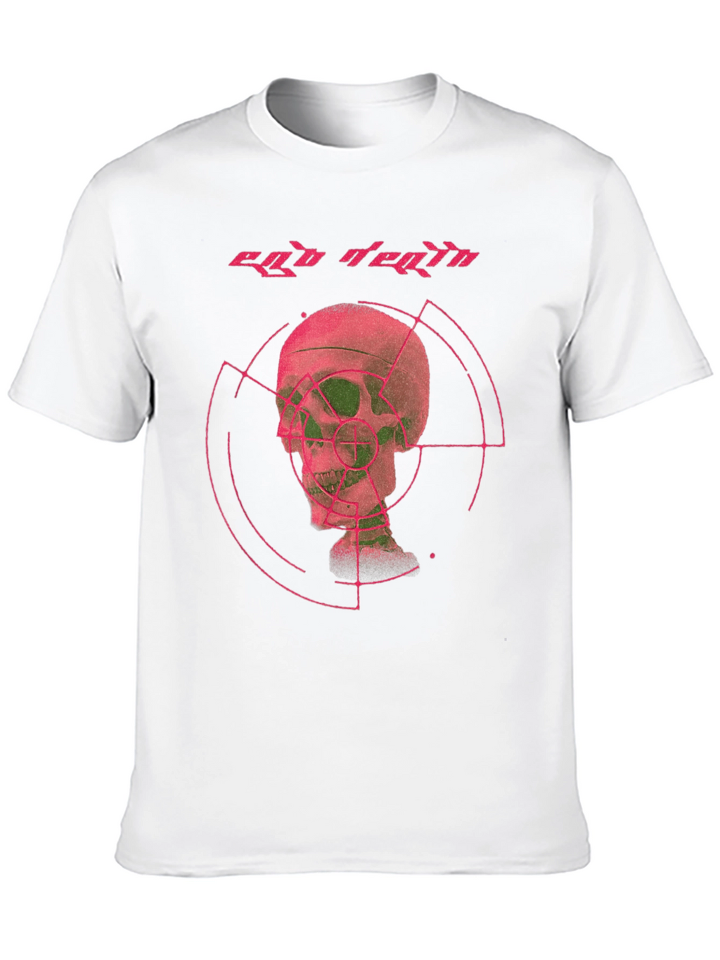 Ego Death Graphic Tee - Black Cotton Skull Print