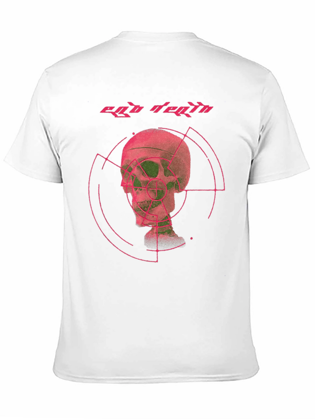 Ego Death Graphic Tee - Black Cotton Skull Print