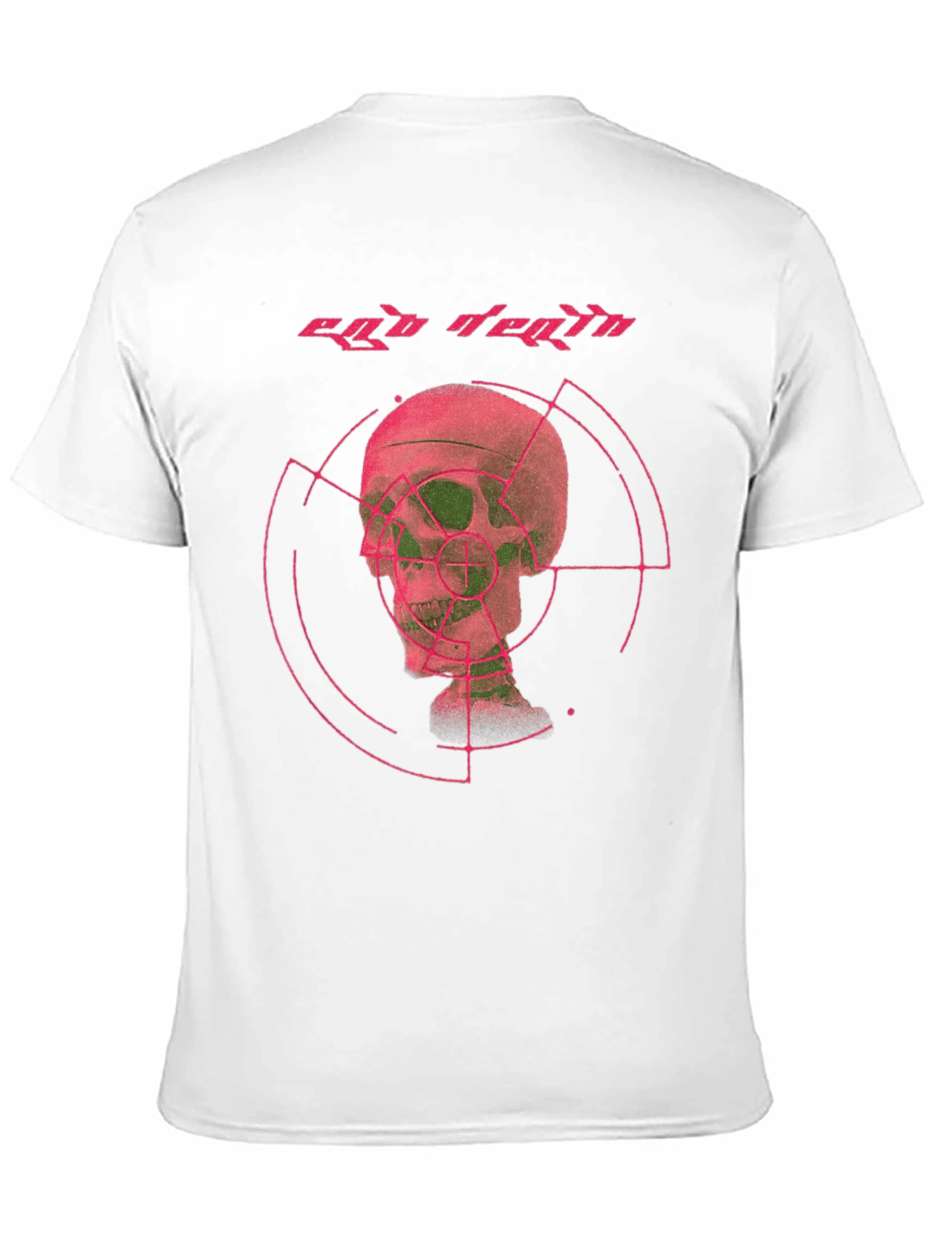 Ego Death Graphic Tee - Black Cotton Skull Print