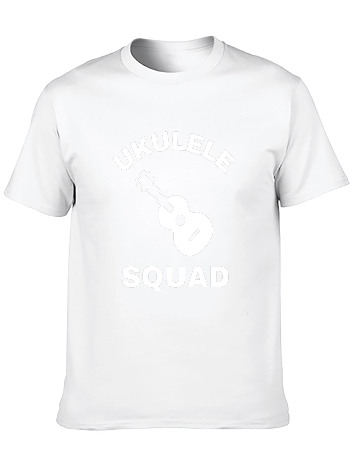 Ukulele Squad Graphic Tee - Black Cotton Blend T-Shirt