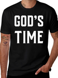 Gods Time Graphic T-Shirt - Black