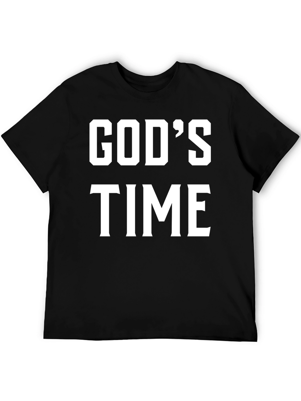 Gods Time Graphic T-Shirt - Black