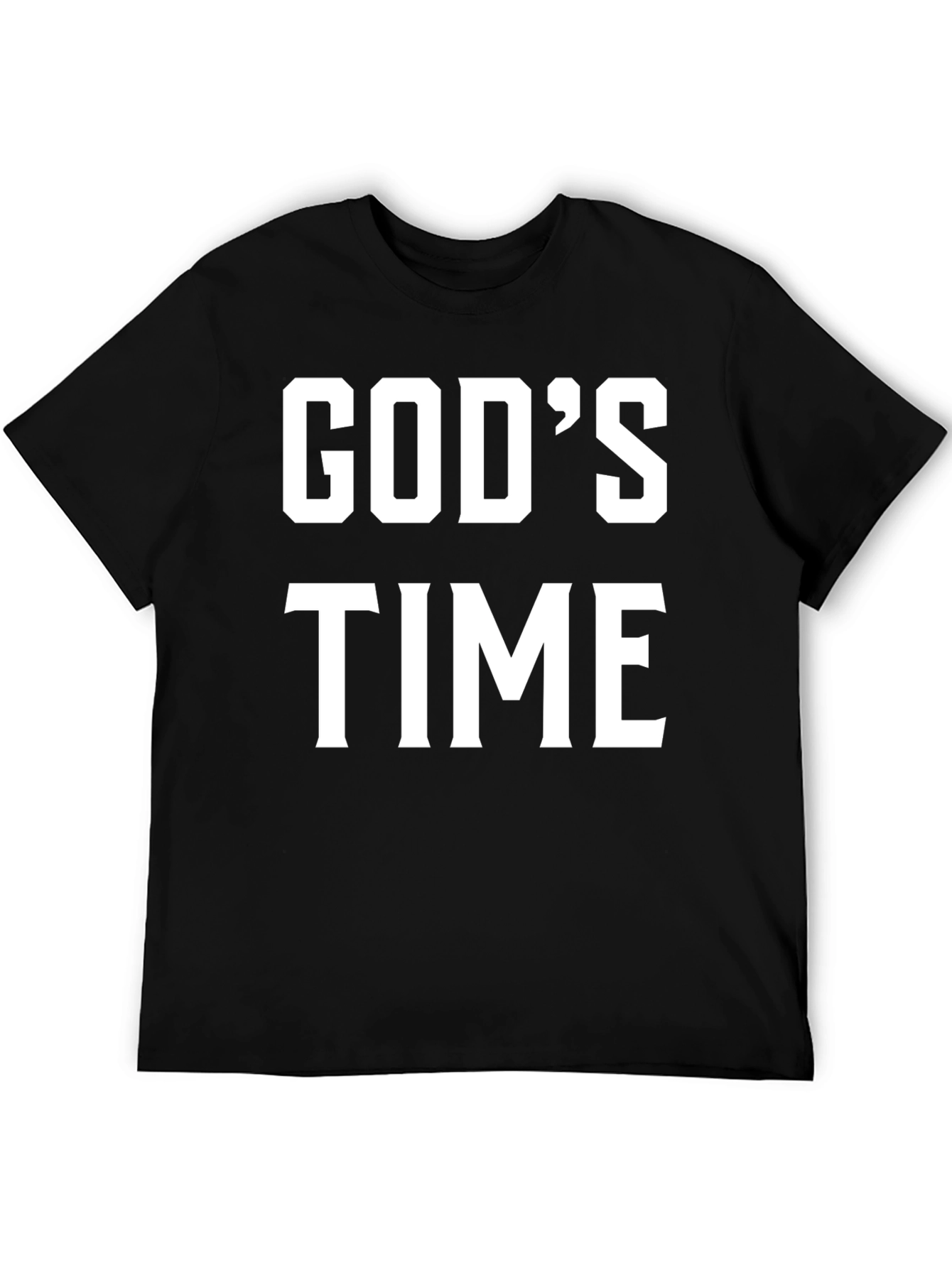 Gods Time Graphic T-Shirt - Black