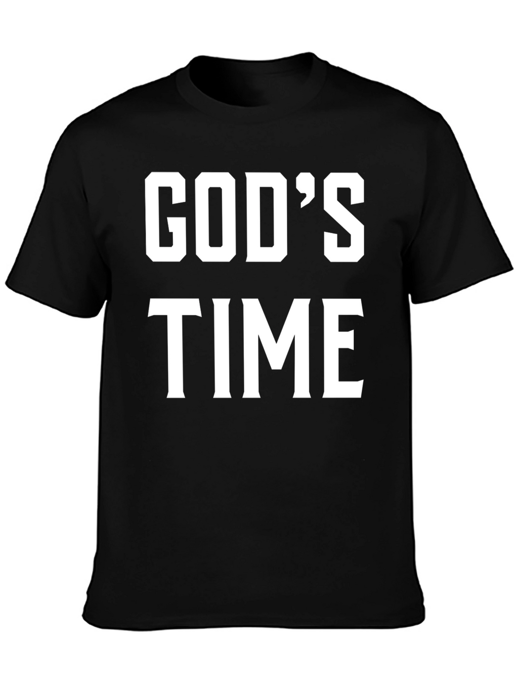 Gods Time Graphic T-Shirt - Black
