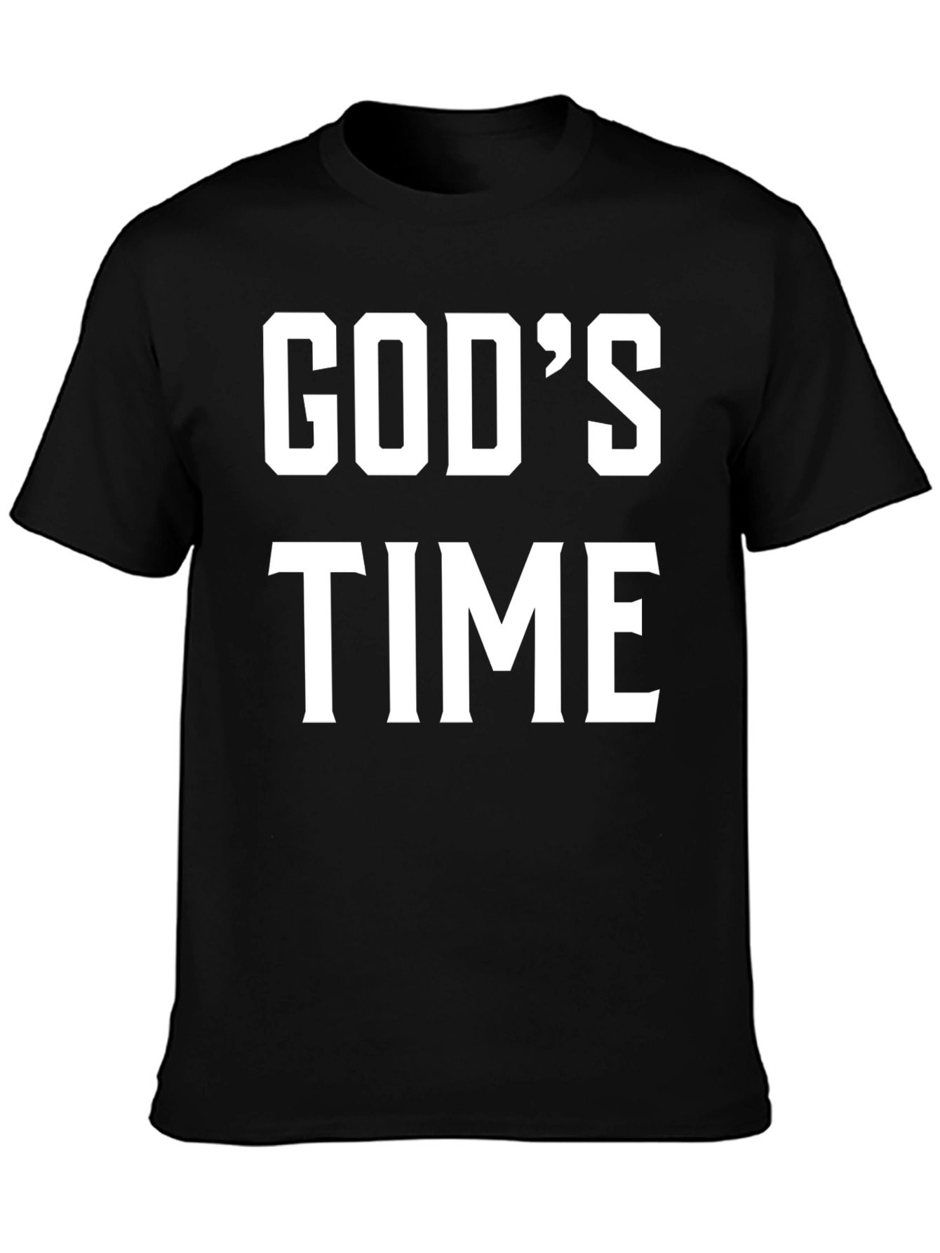 Gods Time Graphic T-Shirt - Black