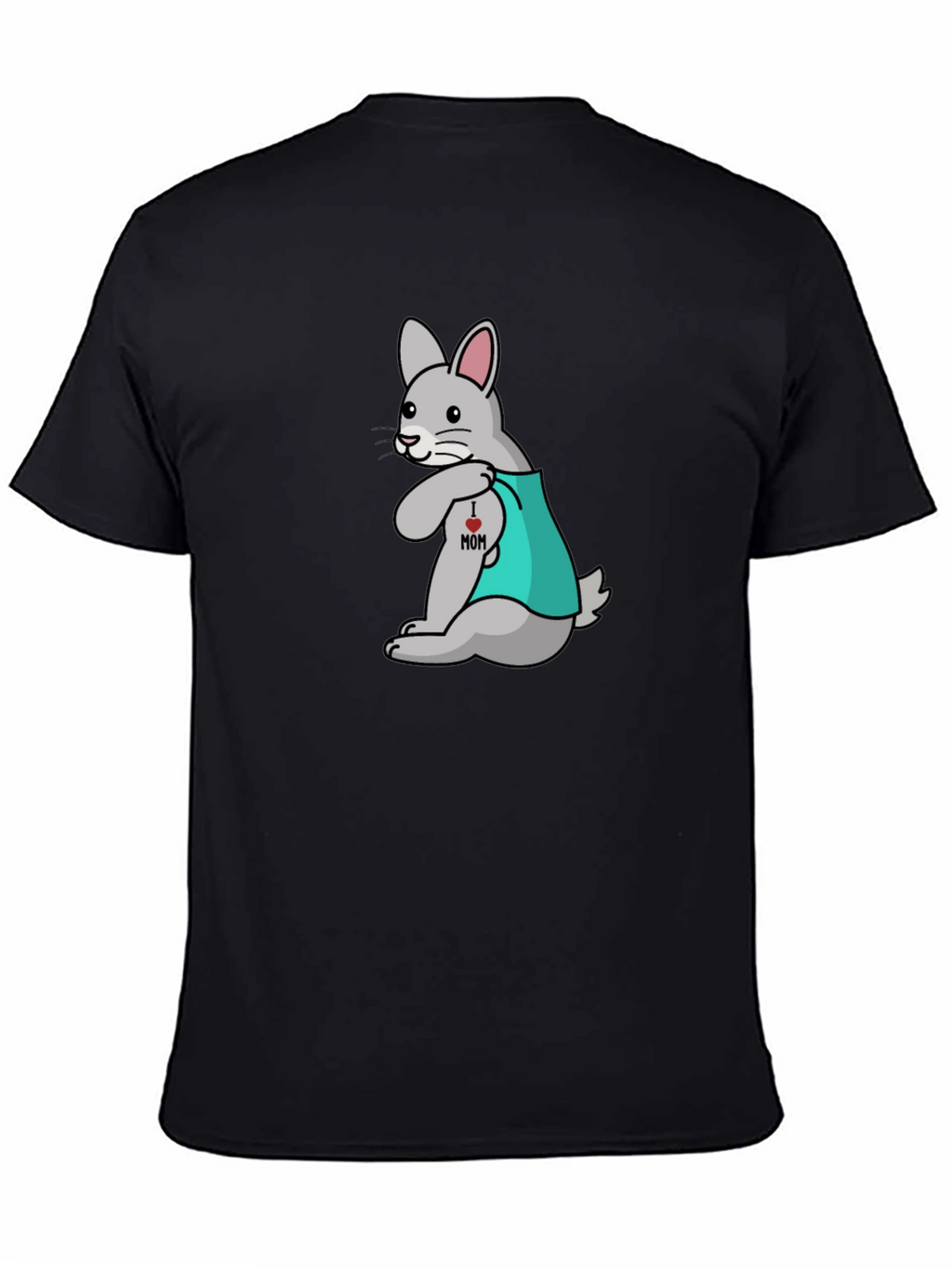 Funny Tattooed Rabbit Graphic T-Shirt