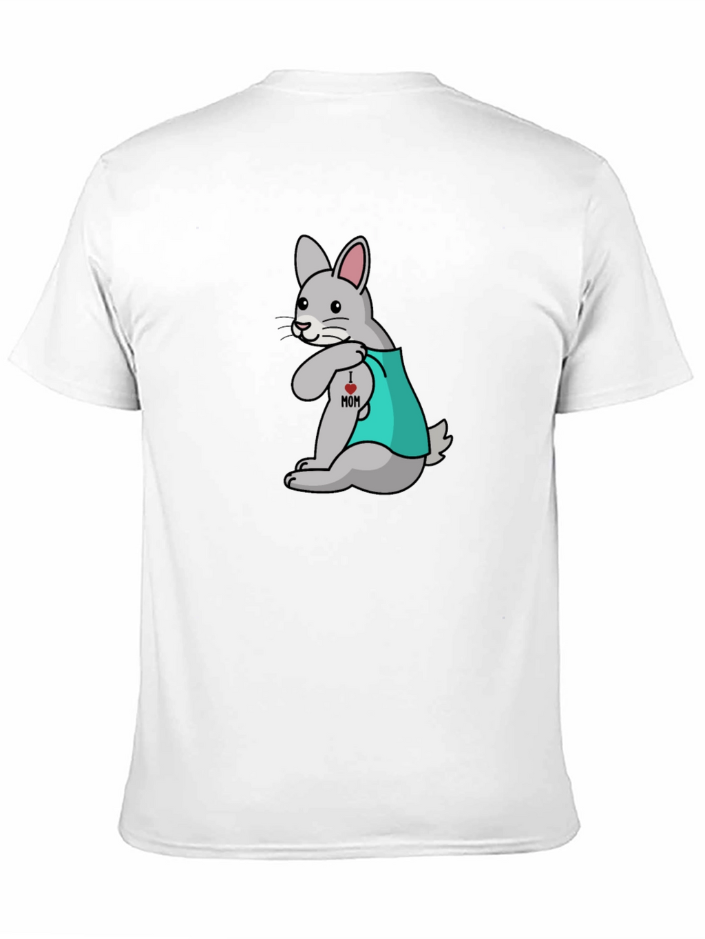 Funny Tattooed Rabbit Graphic T-Shirt