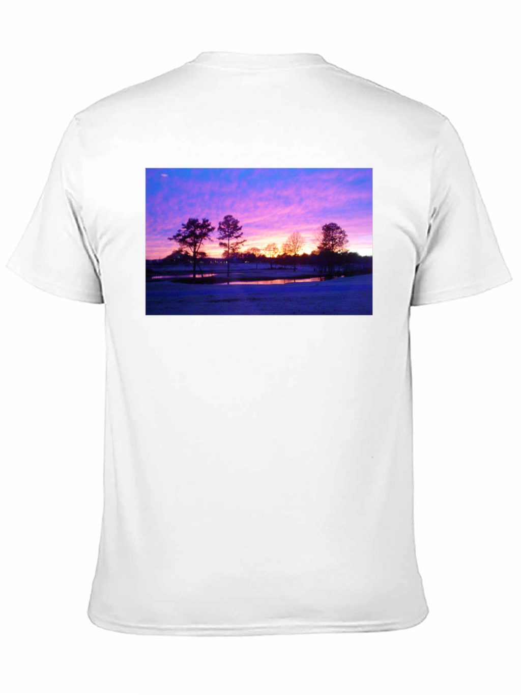 Sunrise Landscape Graphic Black T-Shirt