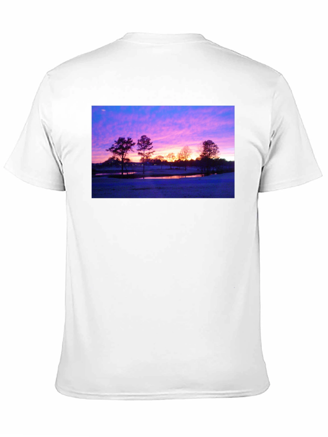 Sunrise Landscape Graphic Black T-Shirt