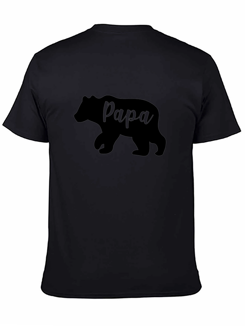 Papa Bear Graphic T-Shirt - Black