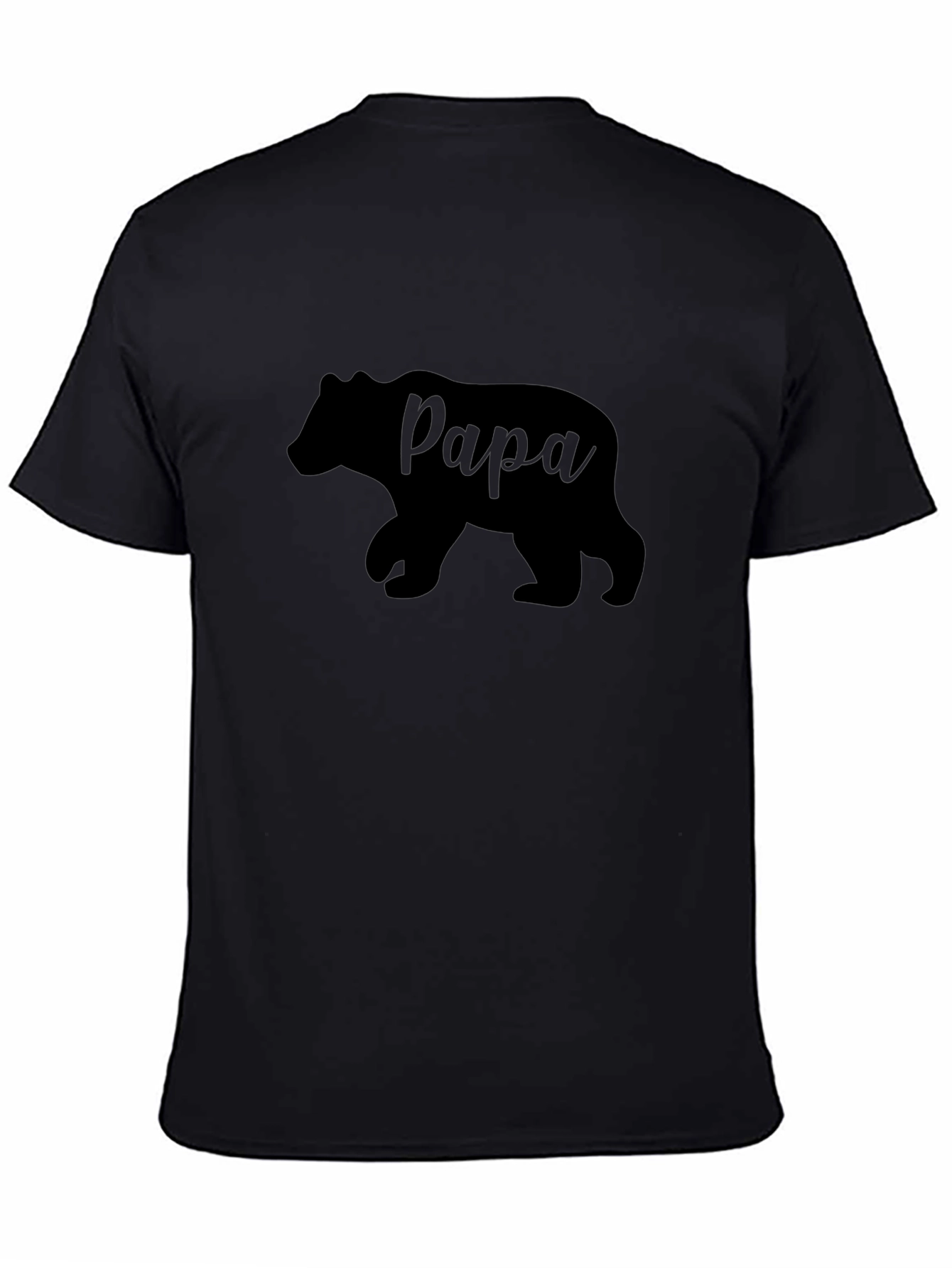 Papa Bear Graphic T-Shirt - Black