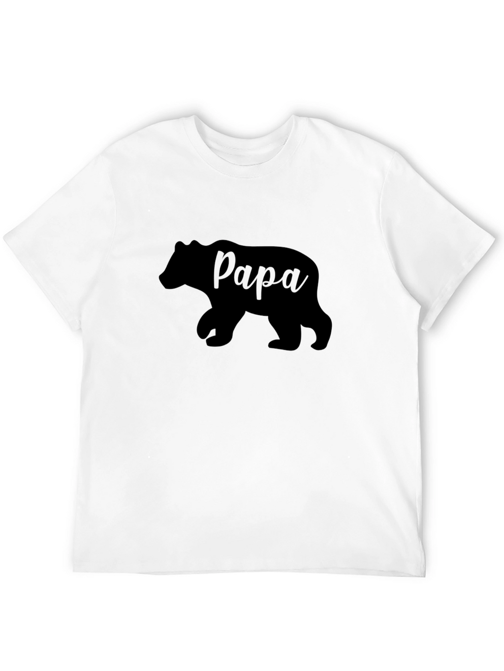 Papa Bear Graphic T-Shirt - Black