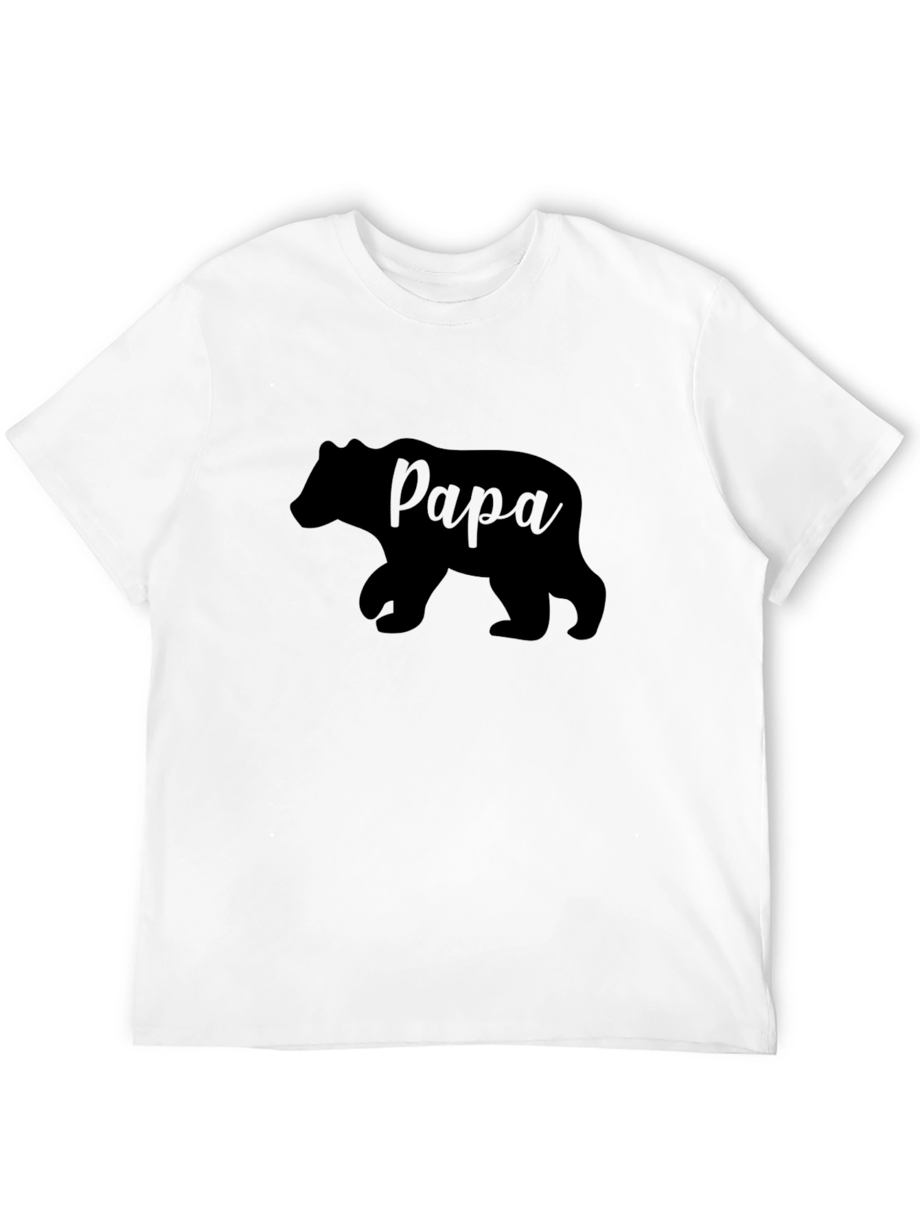 Papa Bear Graphic T-Shirt - Black