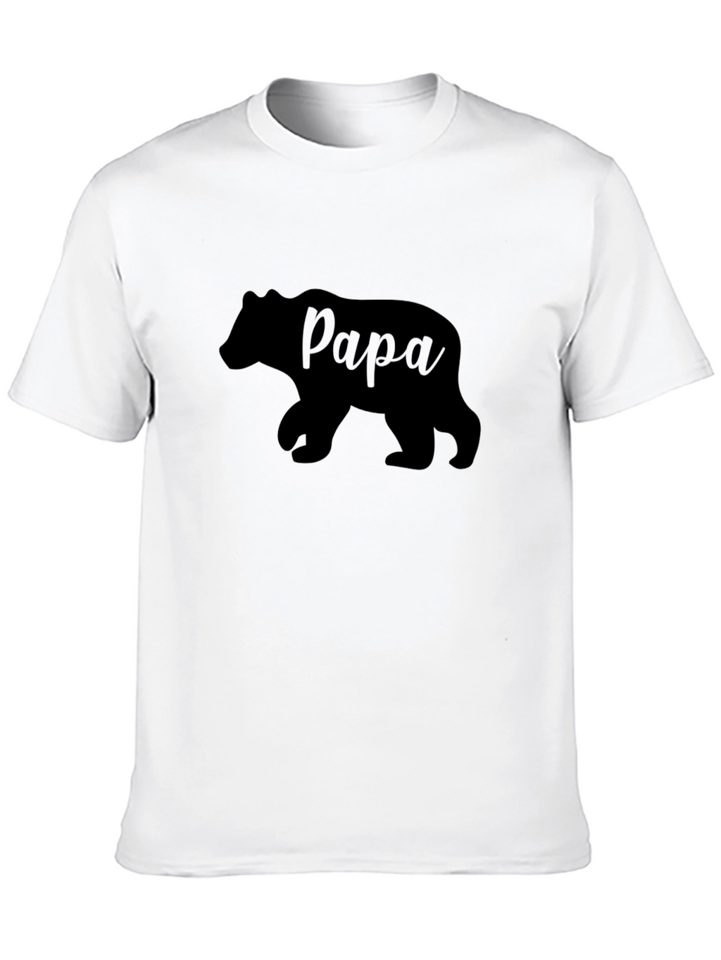 Papa Bear Graphic T-Shirt - Black