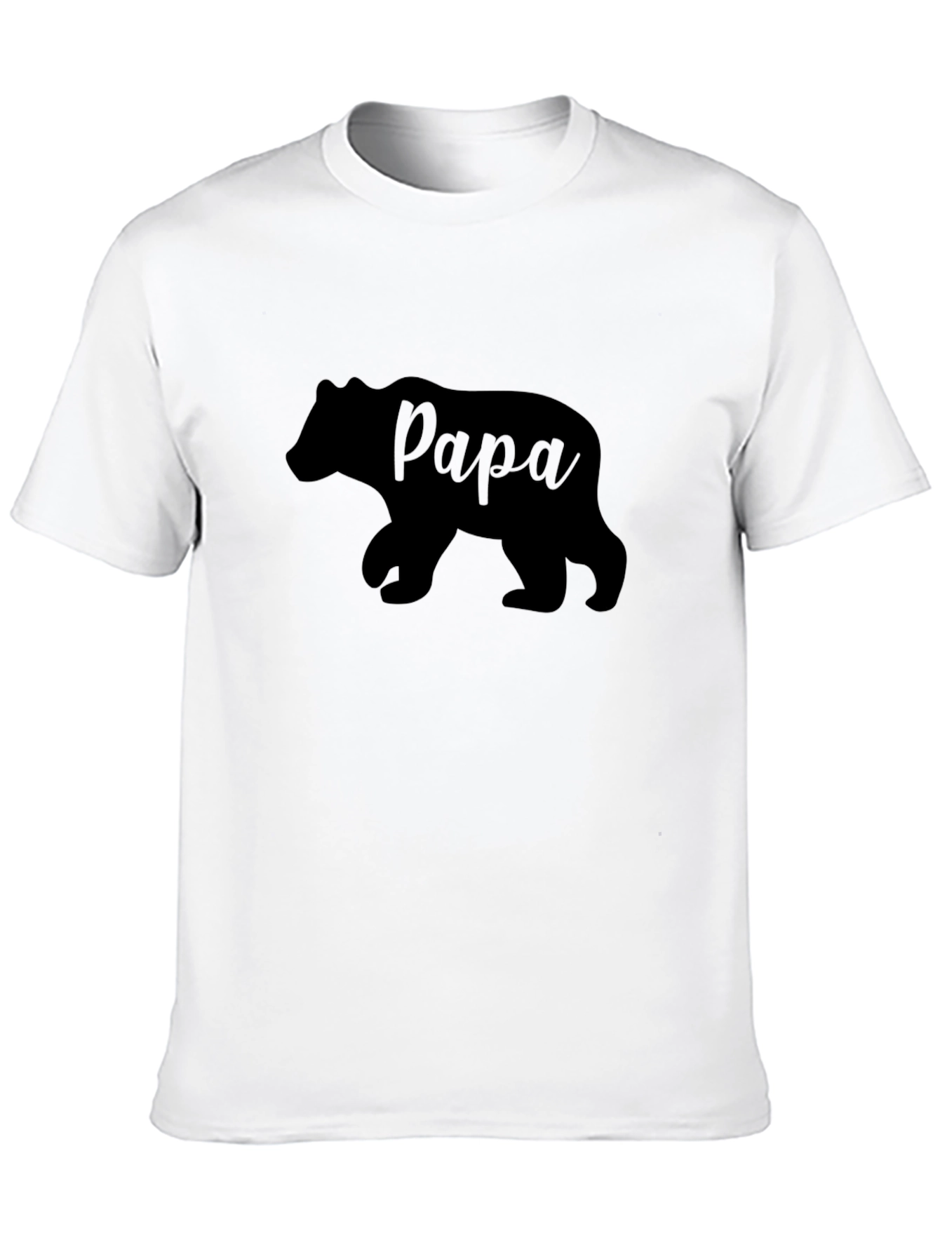 Papa Bear Graphic T-Shirt - Black