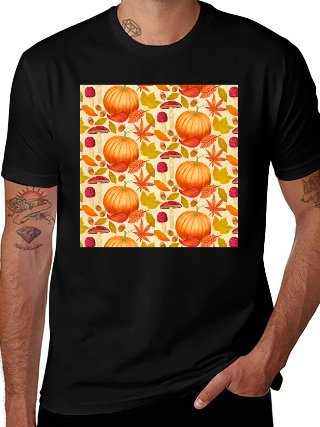 Autumn Harvest T-Shirt: Pumpkin Patch Design