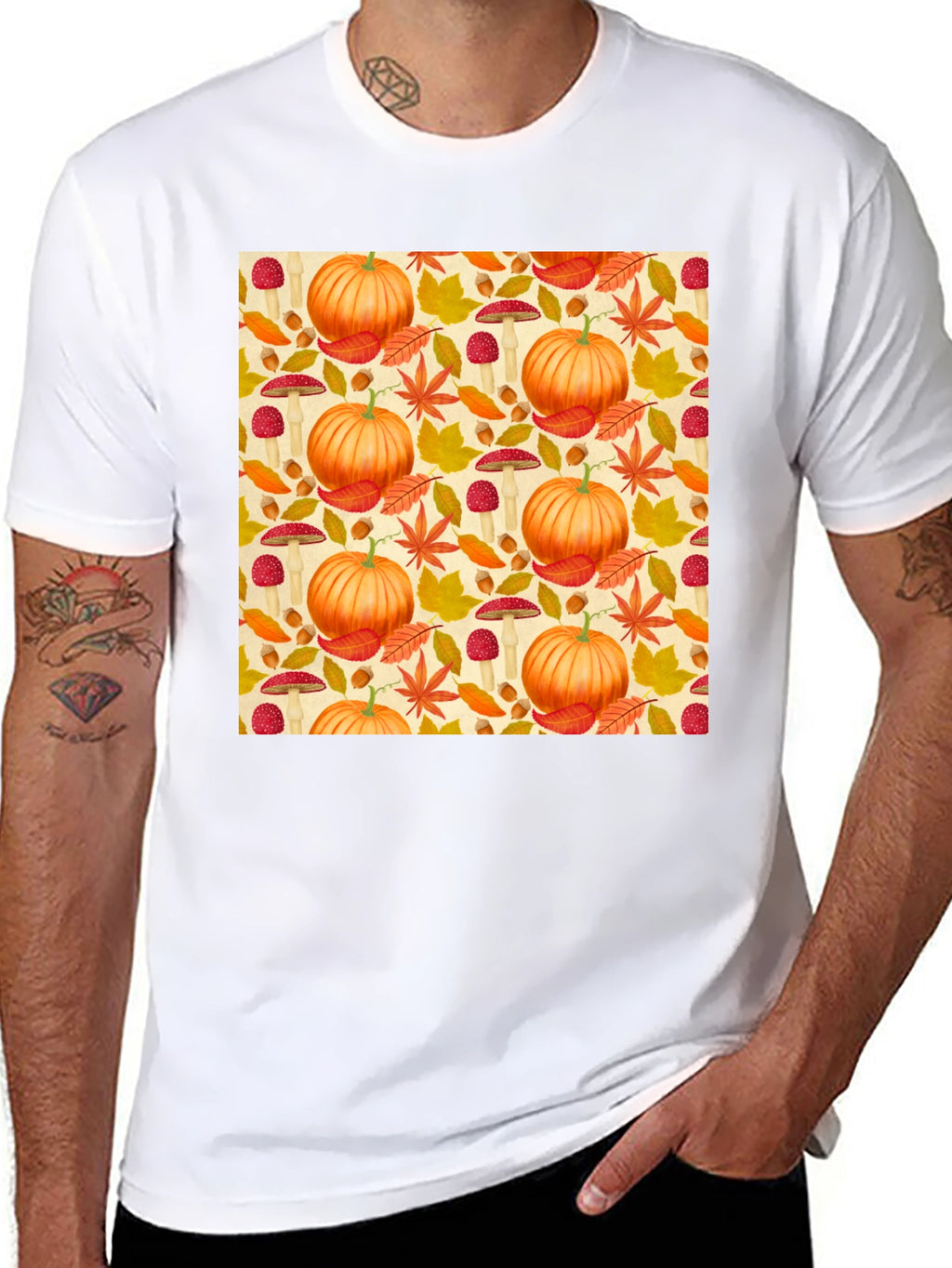 Autumn Harvest T-Shirt: Pumpkin Patch Design