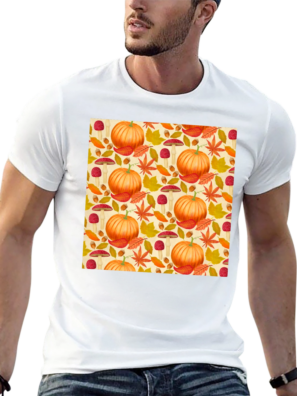 Autumn Harvest T-Shirt: Pumpkin Patch Design