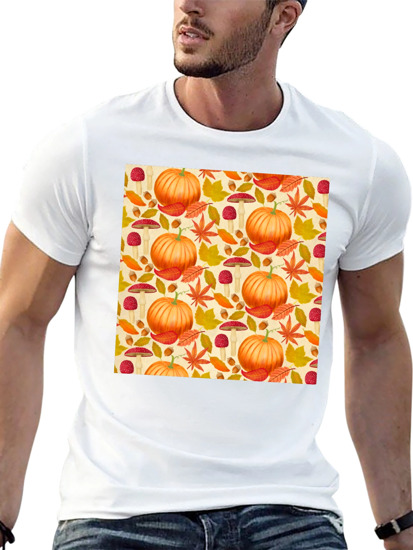 Autumn Harvest T-Shirt: Pumpkin Patch Design