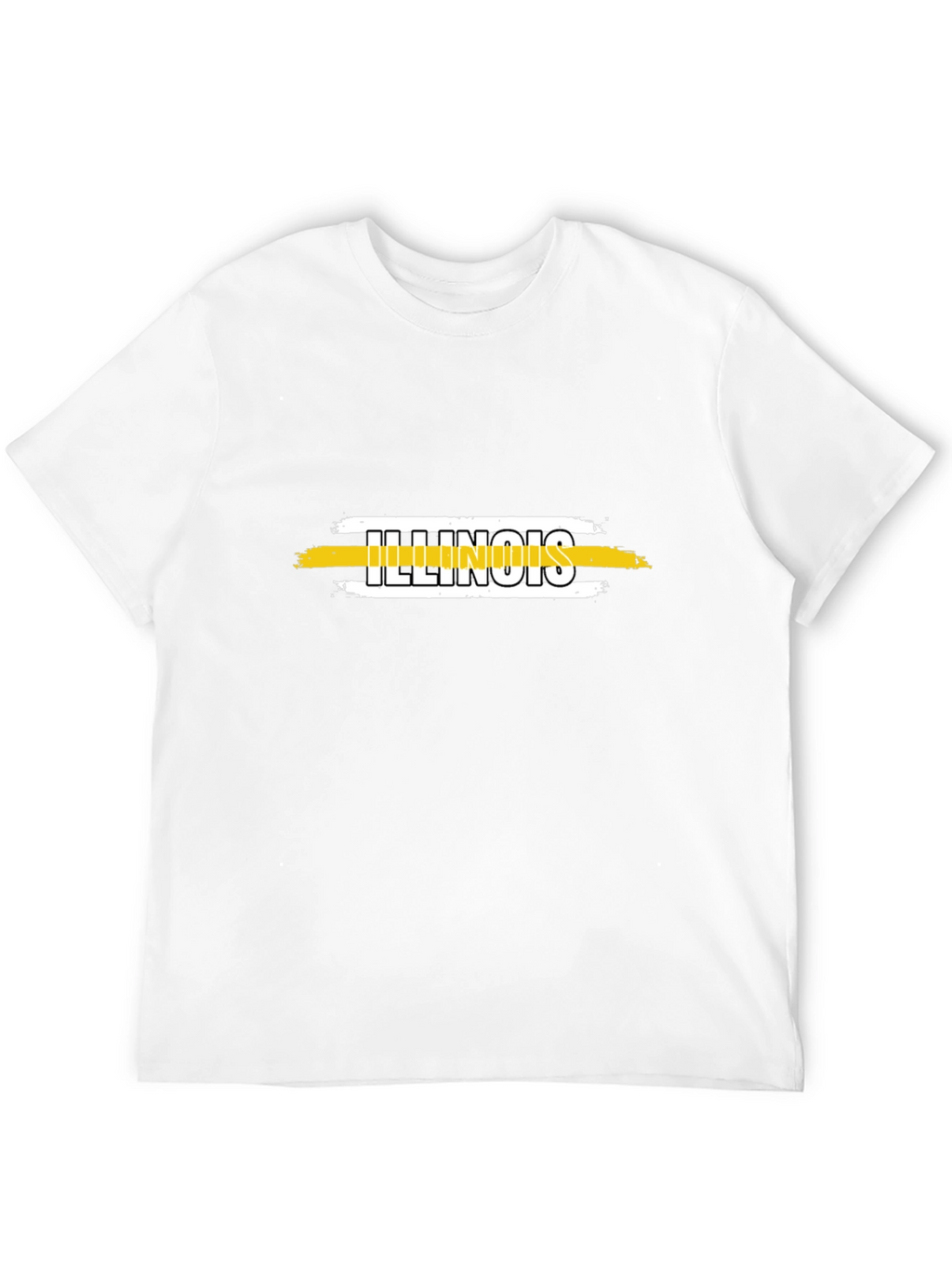 Illinois State Pride T-Shirt - Black Cotton Tee