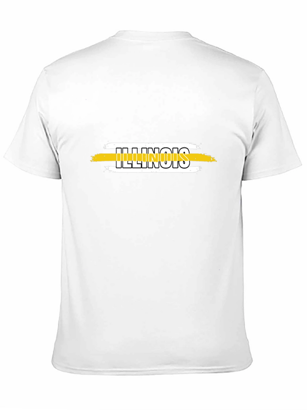 Illinois State Pride T-Shirt - Black Cotton Tee