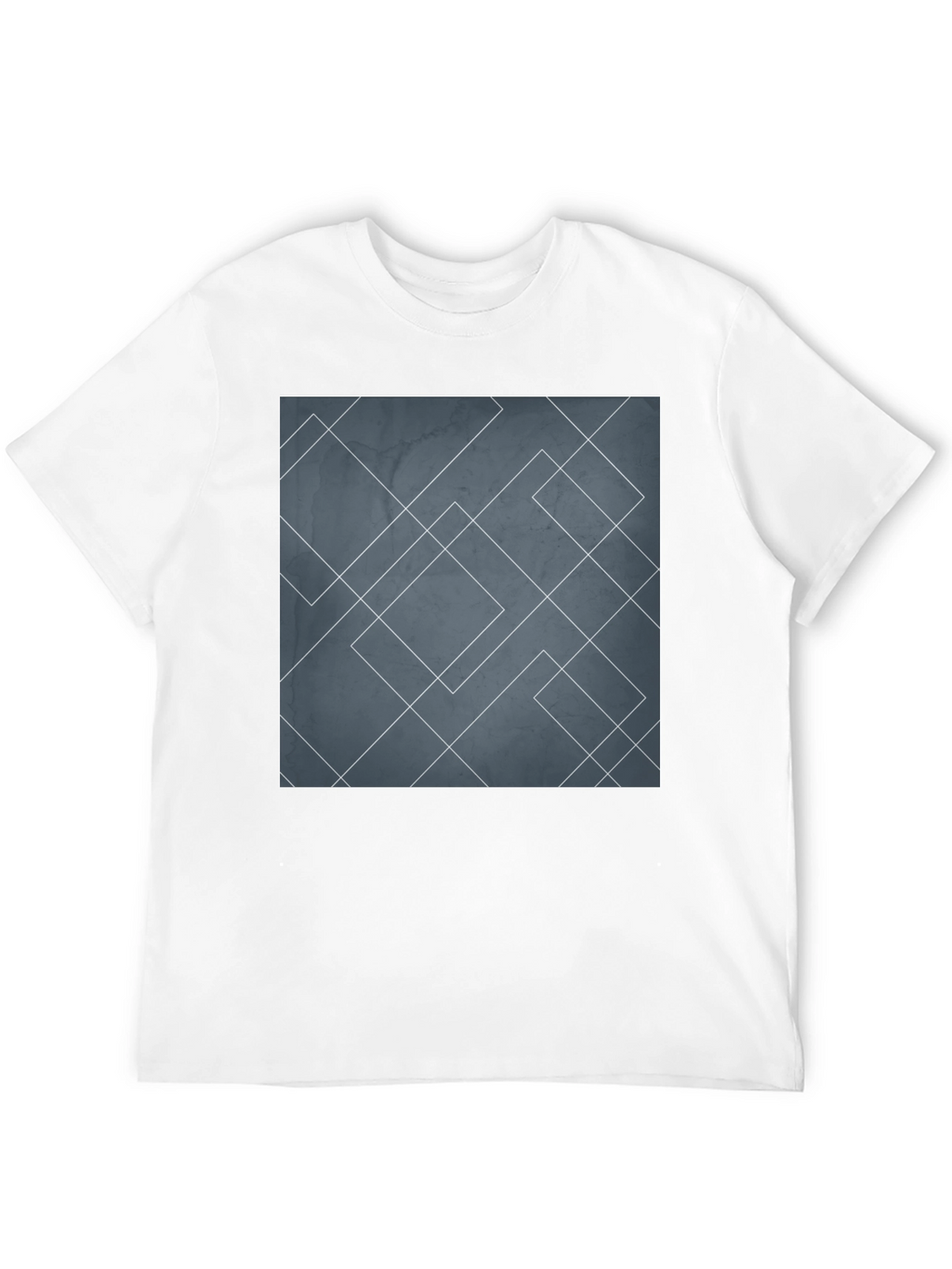 Geometric Lines Graphic Tee - Modern Style