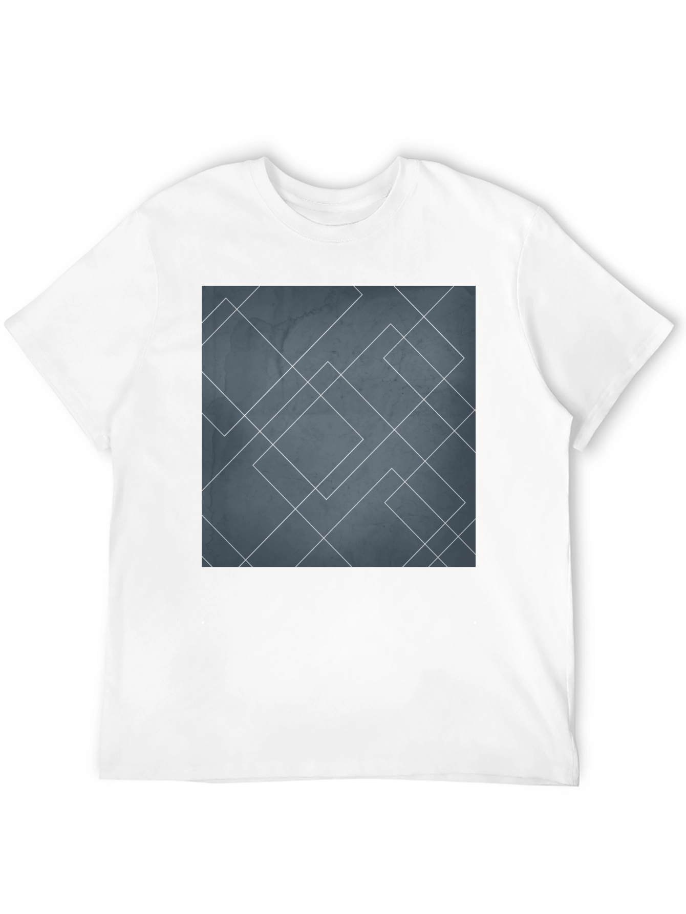 Geometric Lines Graphic Tee - Modern Style