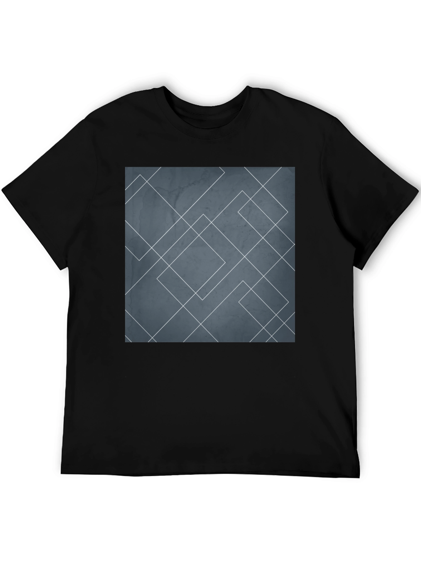 Geometric Lines Graphic Tee - Modern Style