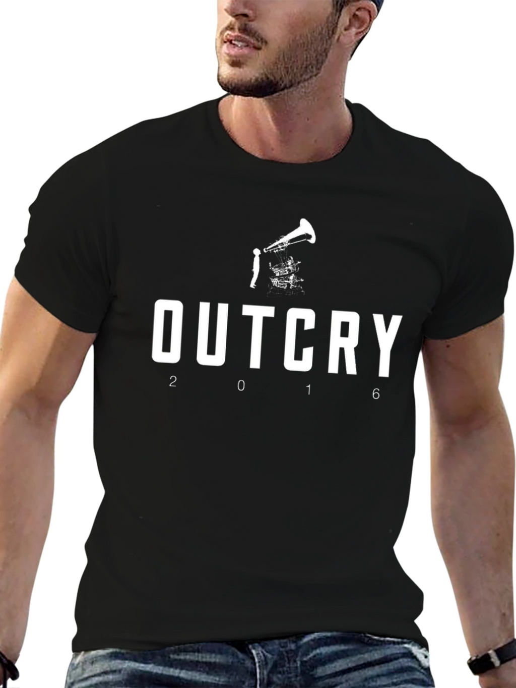 Outcry 2016 Black Graphic Tee