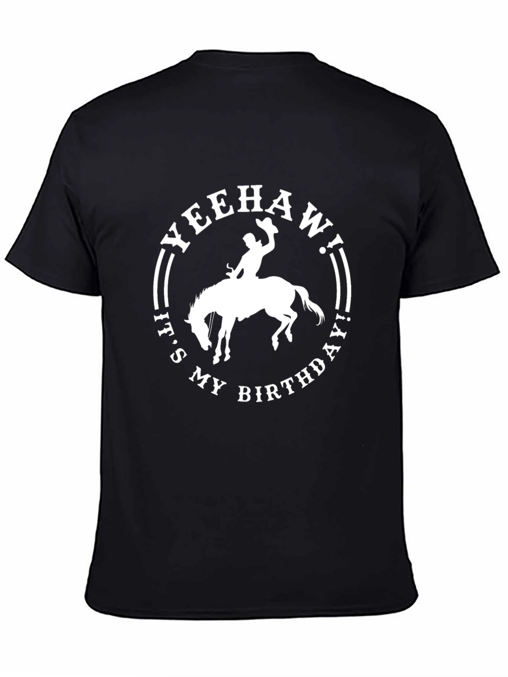 Yeehaw Birthday Cowboy Graphic T-Shirt