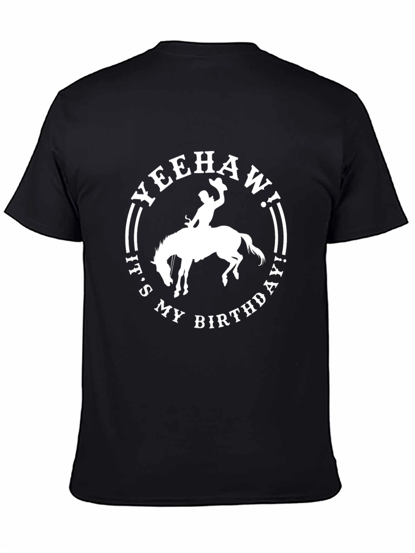 Yeehaw Birthday Cowboy Graphic T-Shirt
