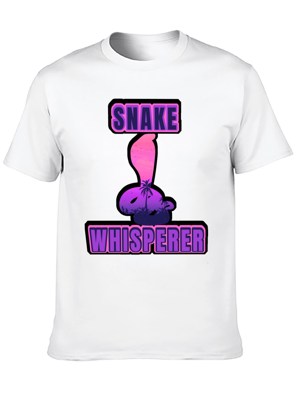Snake Whisperer Graphic Tee - Mens Black T-Shirt