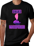 Snake Whisperer Graphic Tee - Mens Black T-Shirt