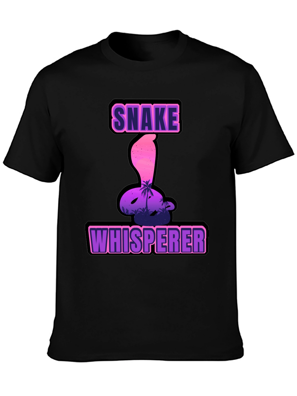 Snake Whisperer Graphic Tee - Mens Black T-Shirt