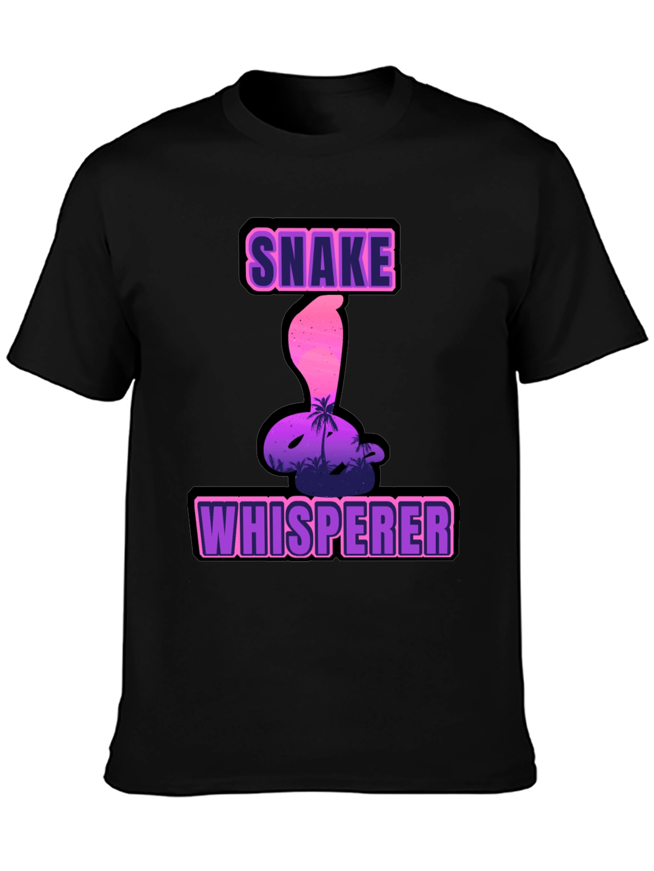Snake Whisperer Graphic Tee - Mens Black T-Shirt