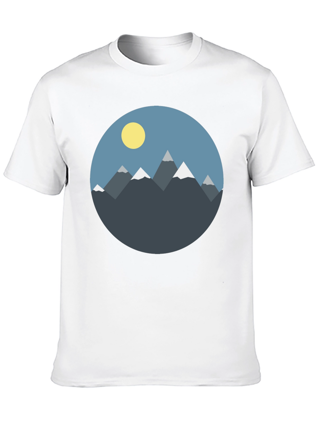 Mountain Graphic Tee - Mens Black Casual Shirt