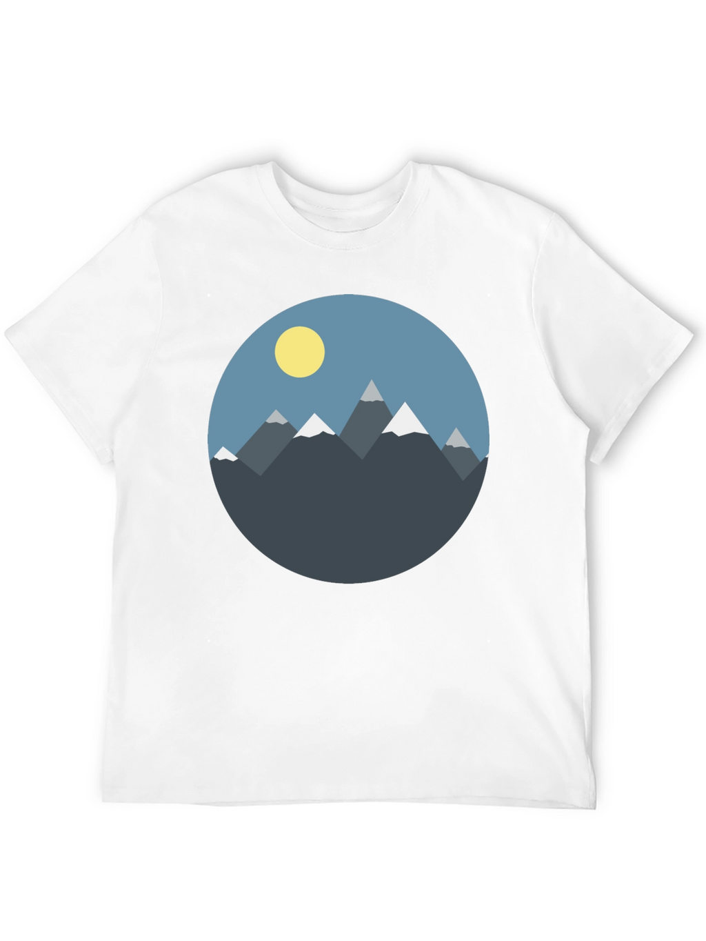 Mountain Graphic Tee - Mens Black Casual Shirt