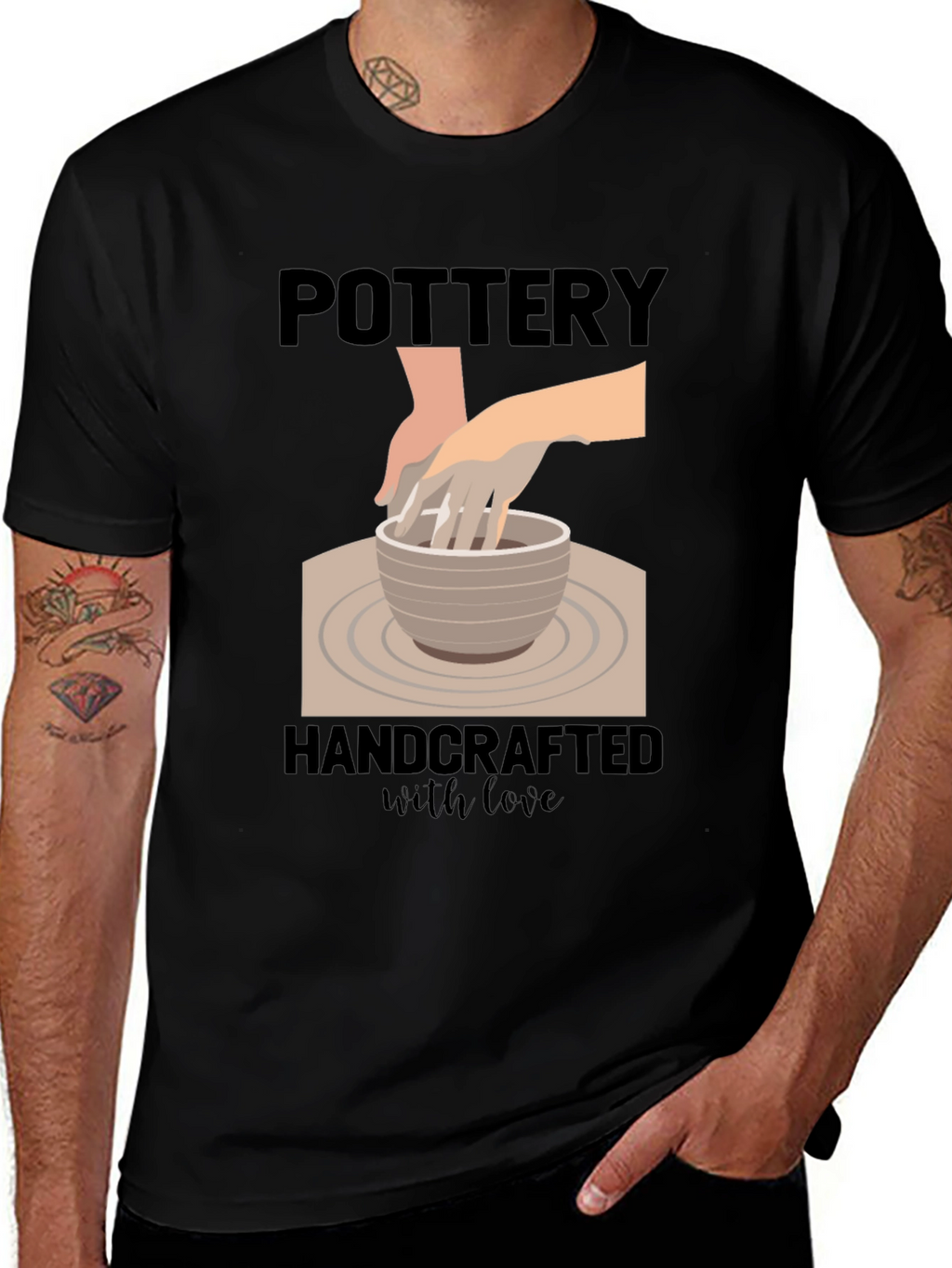 Pottery Handcrafted with Love T-Shirt