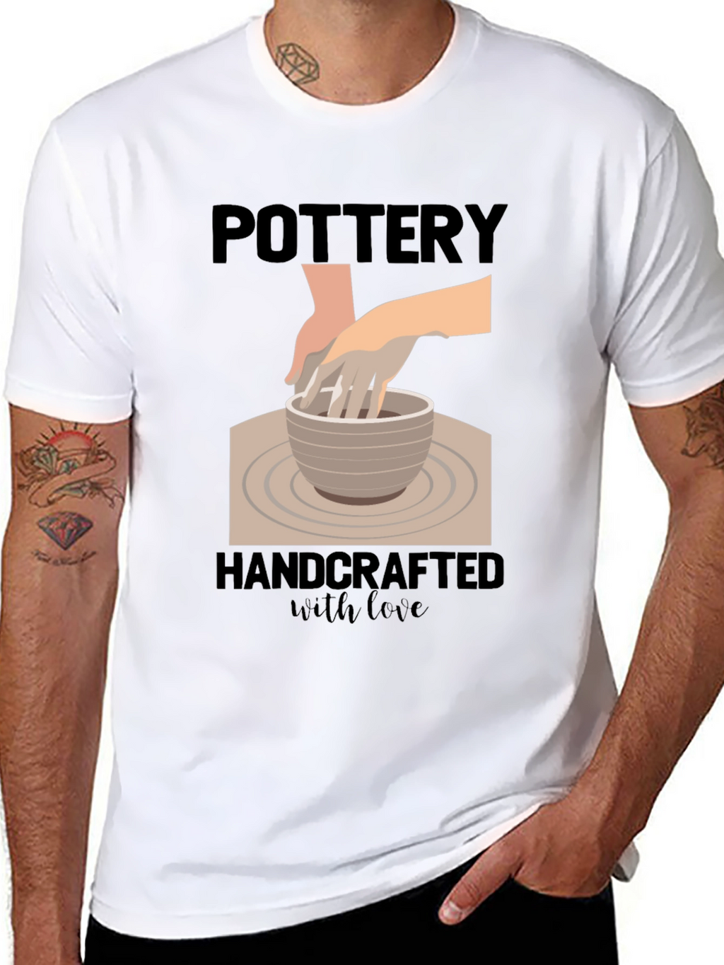 Pottery Handcrafted with Love T-Shirt