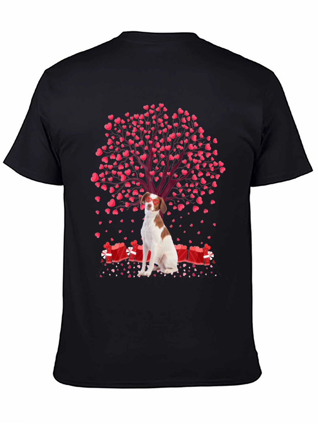 Valentines Dog T-Shirt - Heart Tree and Gifts