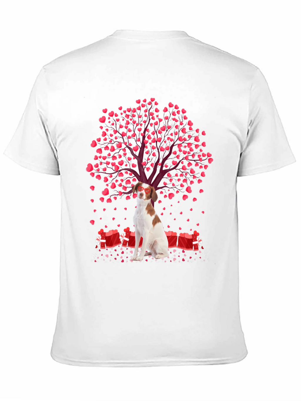 Valentines Dog T-Shirt - Heart Tree and Gifts