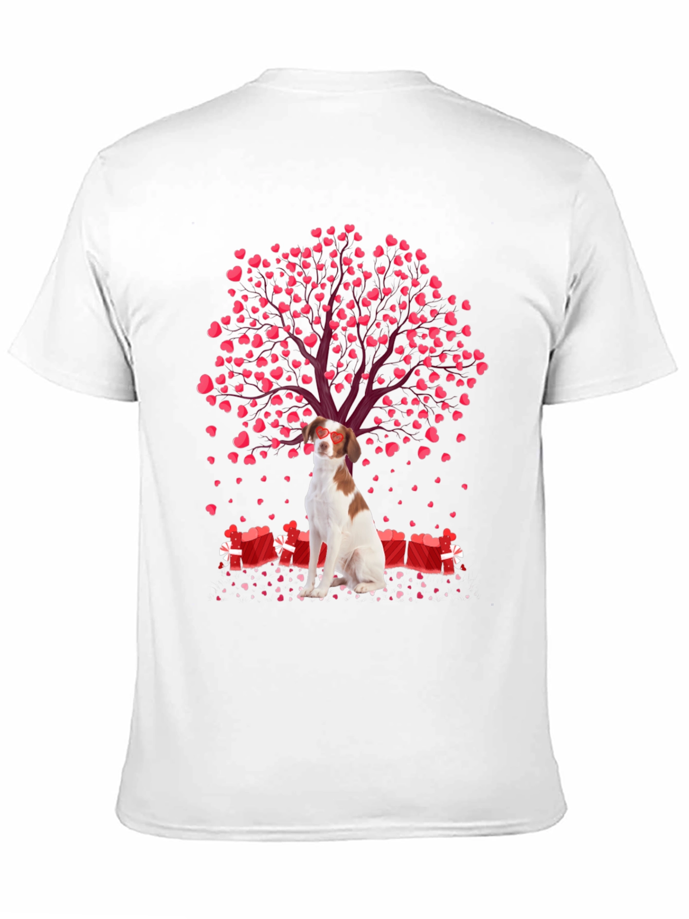 Valentines Dog T-Shirt - Heart Tree and Gifts