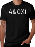 A&OXI Black T-Shirt Casual Wear
