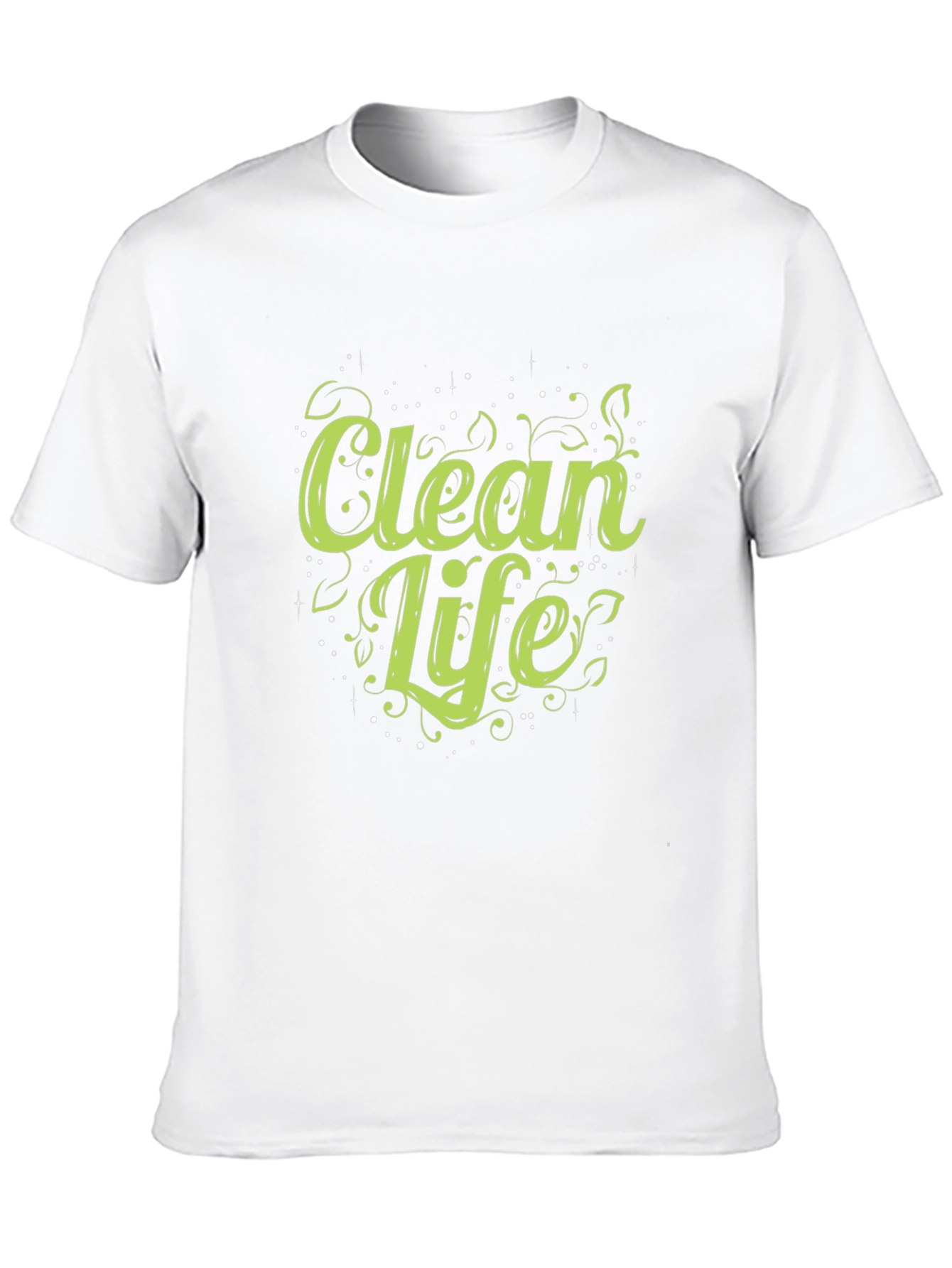 Clean Life Graphic T-Shirt - Eco-Friendly Design