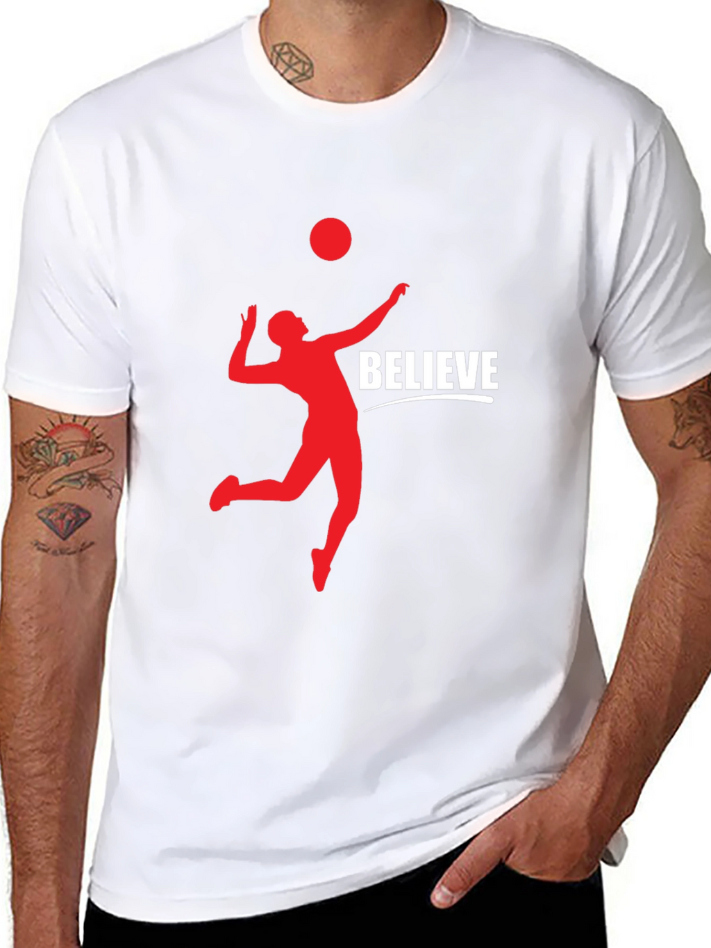 Believe Volleyball Graphic Tee - Stylish & Comfortable