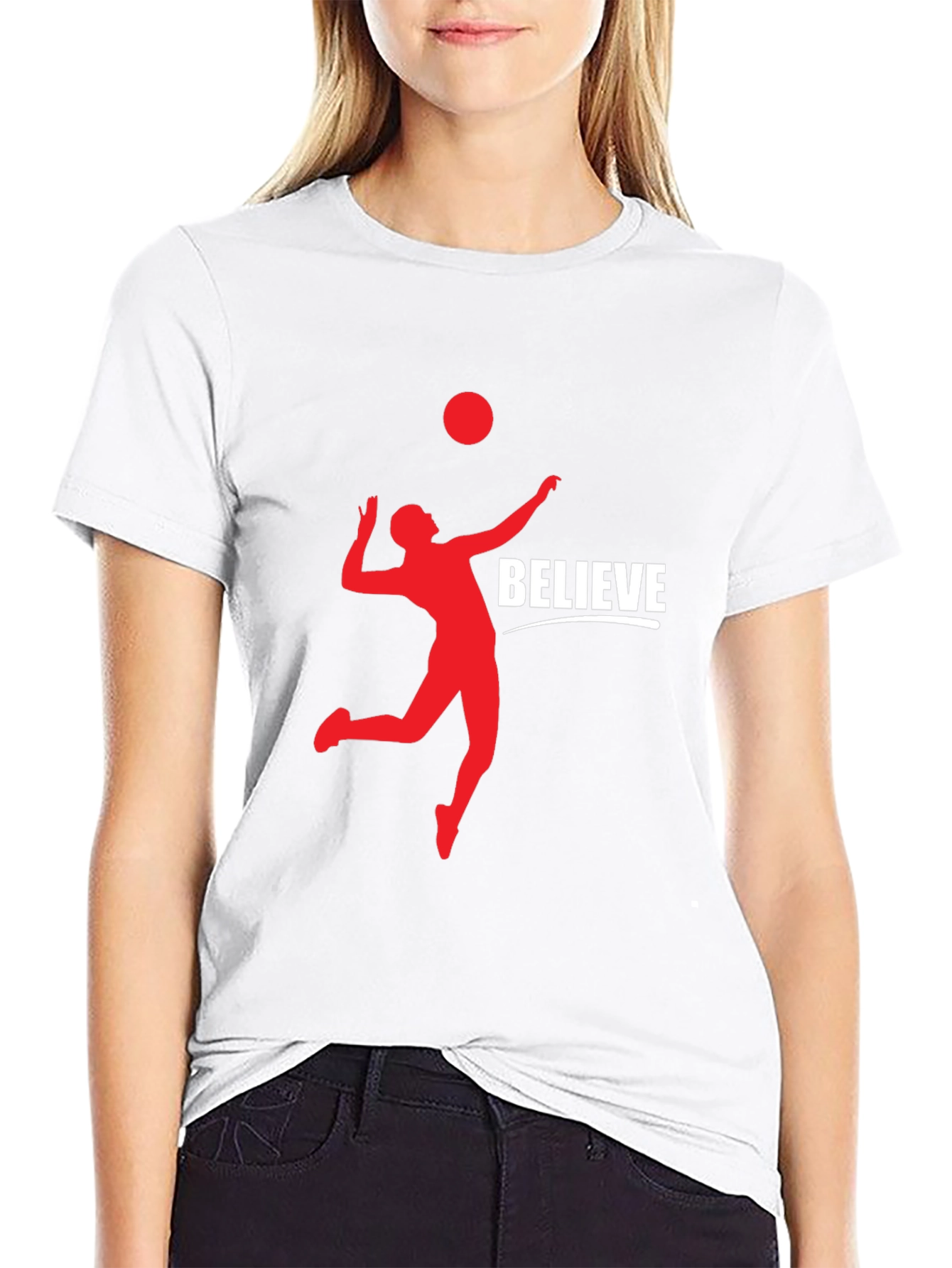 Believe Volleyball Graphic Tee - Stylish & Comfortable